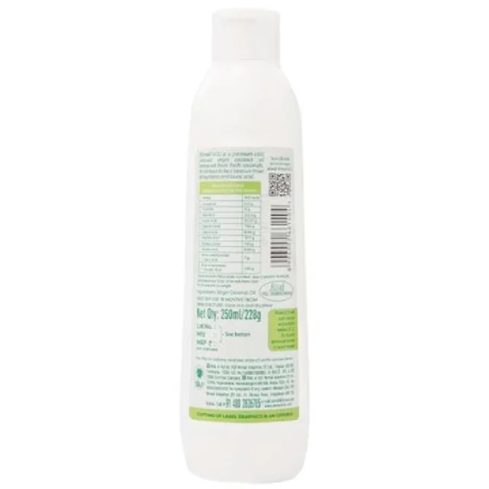 Klf Coconut Oil - Nirmal Cold Press Virgin, 250 ml Bottle-2.webp
